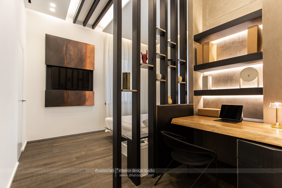 DNAssociati Interior Designer - Area Notte Stile Materico Contemporaneo - napoli